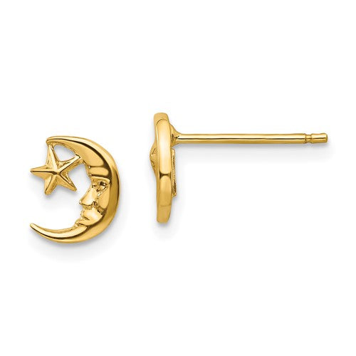 Boucles D’oreilles Créoles Argent 925 Avec Pendentifs Lune Et étoile - Style Bohème, Unisexe, Cadeau Idéal