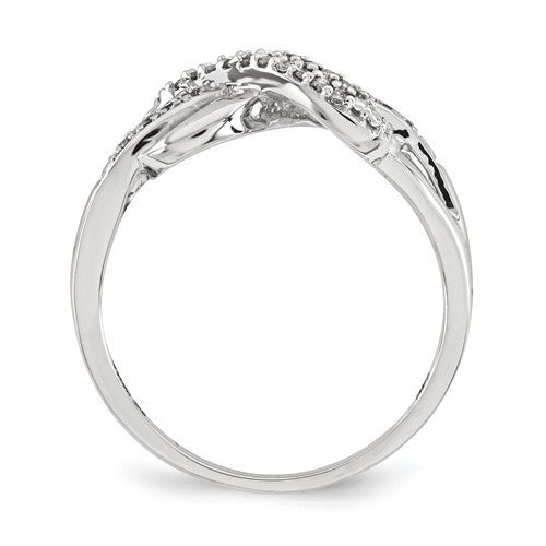 14K White Gold Diamond Infinity Symbol Knot Ring- Sparkle & Jade-SparkleAndJade.com Y13143AA RM5730-010-WA