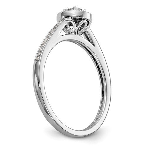 14K White Gold Multi-Stone Diamond Round Halo Engagement Ring- Sparkle & Jade-SparkleAndJade.com Y9732AA RM2388E-017-WAA