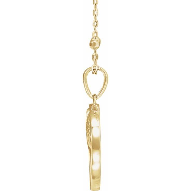 14K Yellow Gold Artemis Coin 18" Necklace- Sparkle & Jade-SparkleAndJade.com 88042:102:P