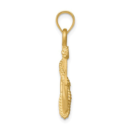 14K Yellow Gold Diam.-Cut Anchor Pendant- Sparkle & Jade-SparkleAndJade.com D4603