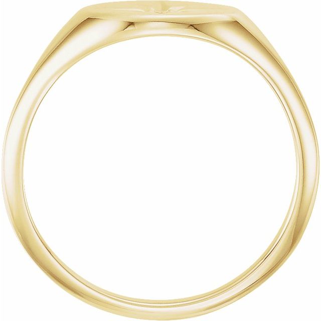 14K Yellow Gold .02 CT Diamond 10x8 mm Oval Starburst Signet Ring- Sparkle & Jade-SparkleAndJade.com 122747:6001:P