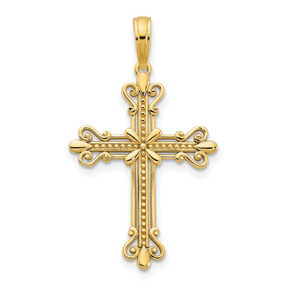 New 14k newest Gold Cross Charm Pendant