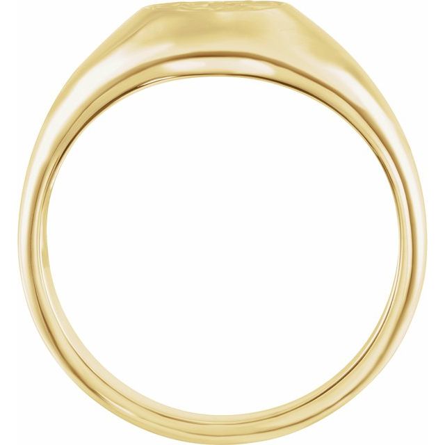 14k Gold 13.5 mm Celtic-Inspired Ring- Sparkle & Jade-SparkleAndJade.com 