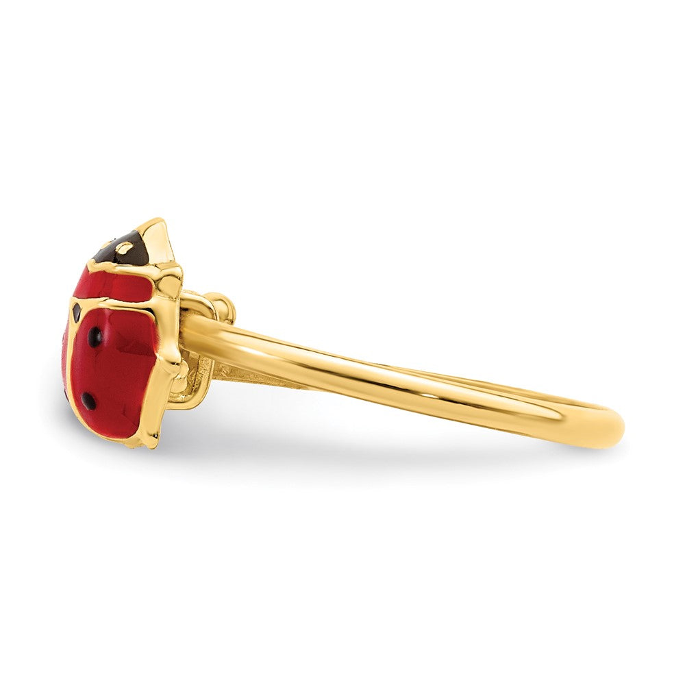 14k Gold Children's Ladybug Ring- Sparkle & Jade-SparkleAndJade.com GK1156