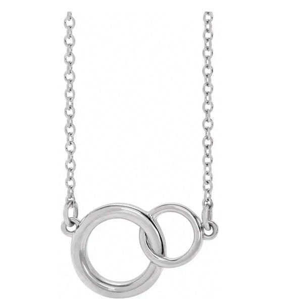 14k Gold Interlocking Circle Necklace- Sparkle & Jade-SparkleAndJade.com 86742:617:P