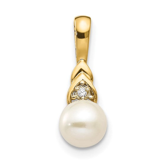 14k Gold Oval Gemstone and Diamond Pendants- Sparkle & Jade-SparkleAndJade.com XBS269