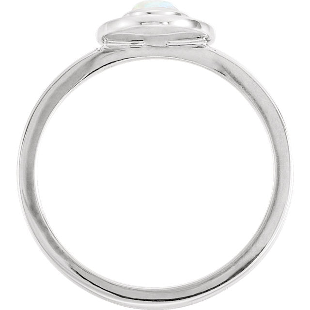 14k Gold Oval Genuine Opal Diamond Halo Ring - White, Yellow or Rose or Platinum- Sparkle & Jade-SparkleAndJade.com 