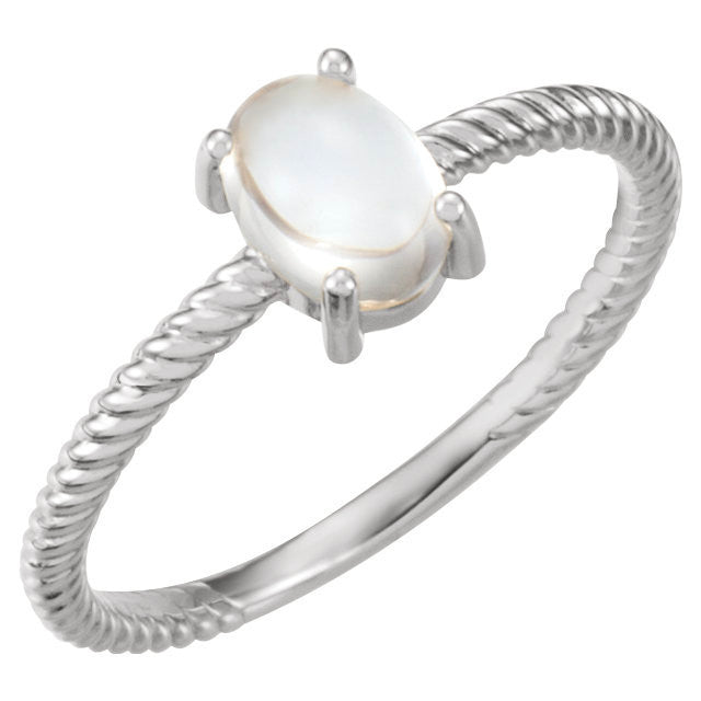 Bague Pierre De Lune Arc-en-ciel Et Diamants - Or Jaune 14 Carats - Taille 7 - Neuf Sans Emballage