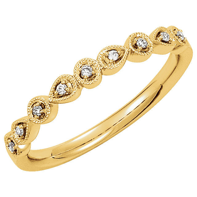 14k Gold .04 CTW Diamond Anniversary Ring- Sparkle & Jade-SparkleAndJade.com 68969:101:P