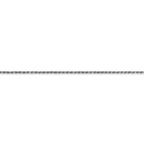 14k White Gold 1.15mm Wide Rope Chain - Various Lengths- Sparkle & Jade-SparkleAndJade.com 