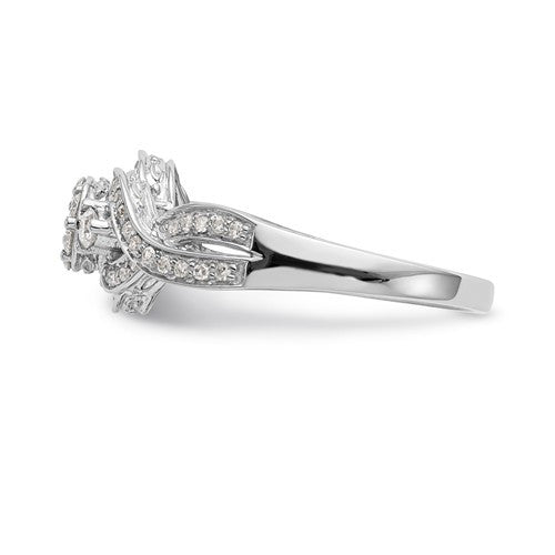 14k White Gold Diamond Multi-Stone Halo Twist Engagement Ring- Sparkle & Jade-SparkleAndJade.com Y9134AA RM2360E-040-WAA