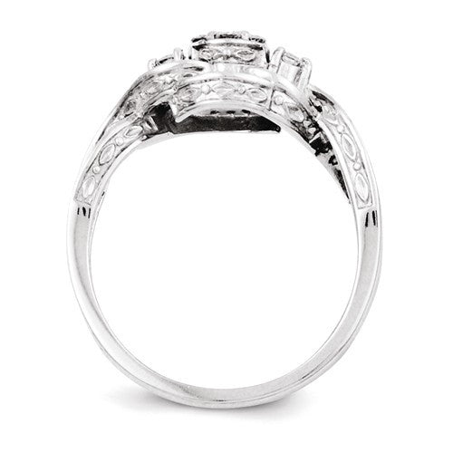 14k White Gold Diamond Multi-Stone Halo Twist Engagement Ring- Sparkle & Jade-SparkleAndJade.com Y9134AA RM2360E-040-WAA