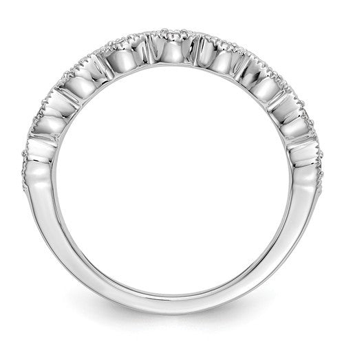 14k White Gold Marquise Style Diamond Wedding Anniversary Ring- Sparkle & Jade-SparkleAndJade.com Y12004WAA RM3381B-010-WAA