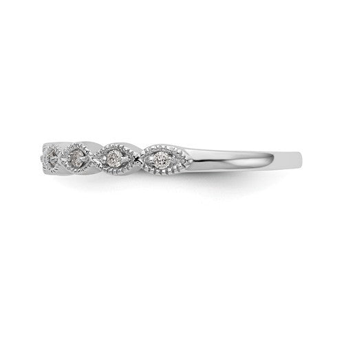 14k White Gold Marquise Style Diamond Wedding Anniversary Ring- Sparkle & Jade-SparkleAndJade.com Y12004WAA RM3381B-010-WAA