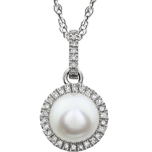 14k White Gold Sky Gemstone & Diamond Halo Necklace- Sparkle & Jade-SparkleAndJade.com 651301:70001:P