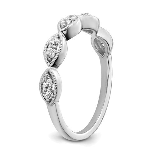 14k White or Yellow Gold Lab Grown Diamond SI1/SI2, G H I, Anniversary Wedding Ring- Sparkle & Jade-SparkleAndJade.com 