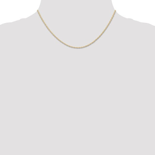 14k Yellow Gold 1.15mm Cable Rope Chain - Various Lengths- Sparkle & Jade-SparkleAndJade.com 9RY-16