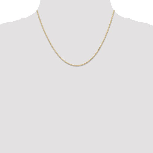 14k Yellow Gold 1.15mm Cable Rope Chain - Various Lengths- Sparkle & Jade-SparkleAndJade.com 9RY-18