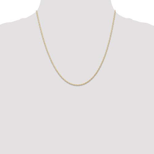 14k Yellow Gold 1.15mm Cable Rope Chain - Various Lengths- Sparkle & Jade-SparkleAndJade.com 9RY-20