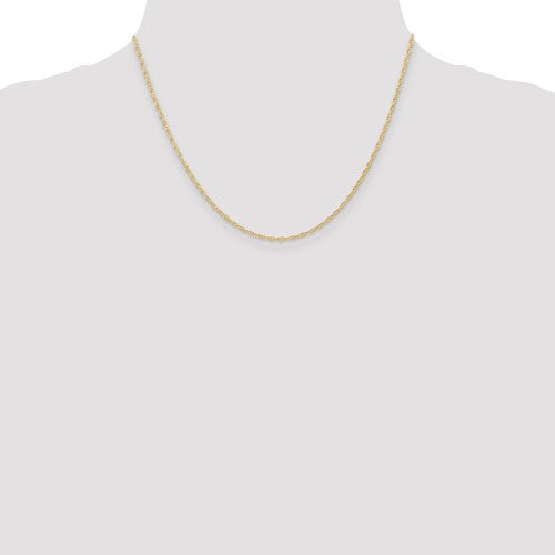 14k Yellow Gold 1.35 mm Cable Rope Chain- Sparkle & Jade-SparkleAndJade.com 10RY-18