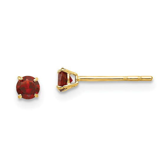 14k Yellow Gold Genuine Gemstones Post Earrings- Sparkle & Jade-SparkleAndJade.com SE2284