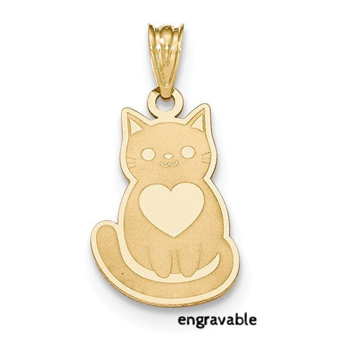 14K outlets Gold Cat Pendent