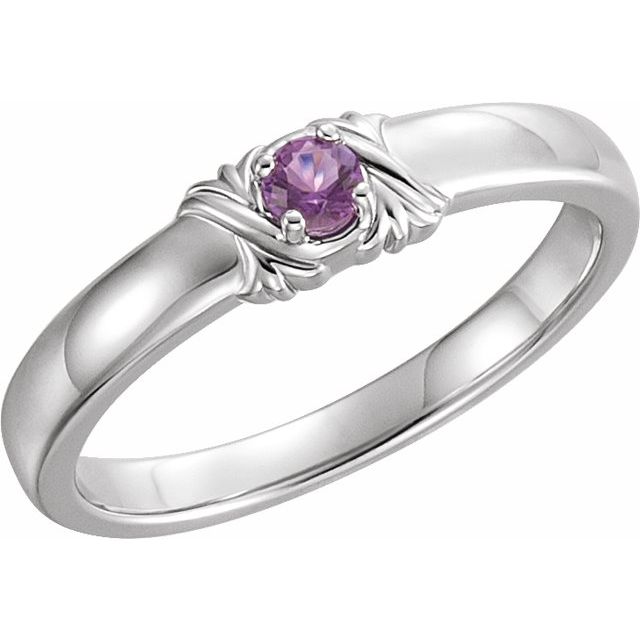 Round Mother's Family Birthstone Ring- Sparkle & Jade-SparkleAndJade.com 