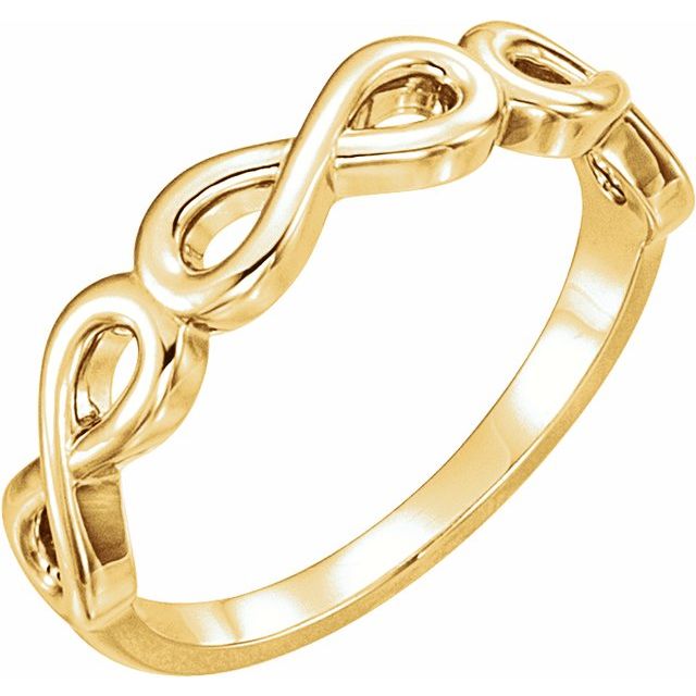 Stackable Infinity Ring in Sterling Silver or 14k Gold- Sparkle & Jade-SparkleAndJade.com 51618:102:P