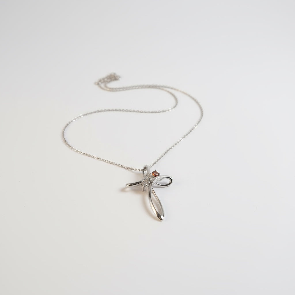 Cross Family Birthstone Pendant or Necklace- Sparkle & Jade-SparkleAndJade.com 