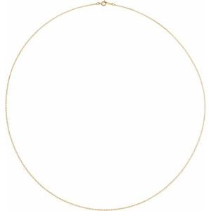 14K Yellow Gold-Filled 1 mm Cable Chain CH132- Sparkle & Jade-SparkleAndJade.com 
