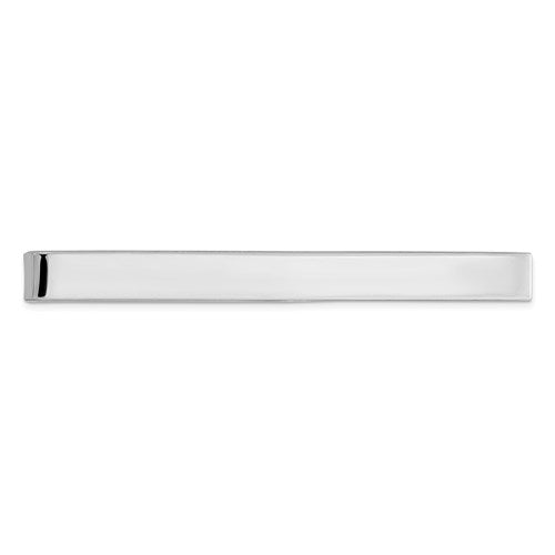 5mm Wide Sterling Silver Engravable Tie Bar Clip- Sparkle & Jade-SparkleAndJade.com QQ142