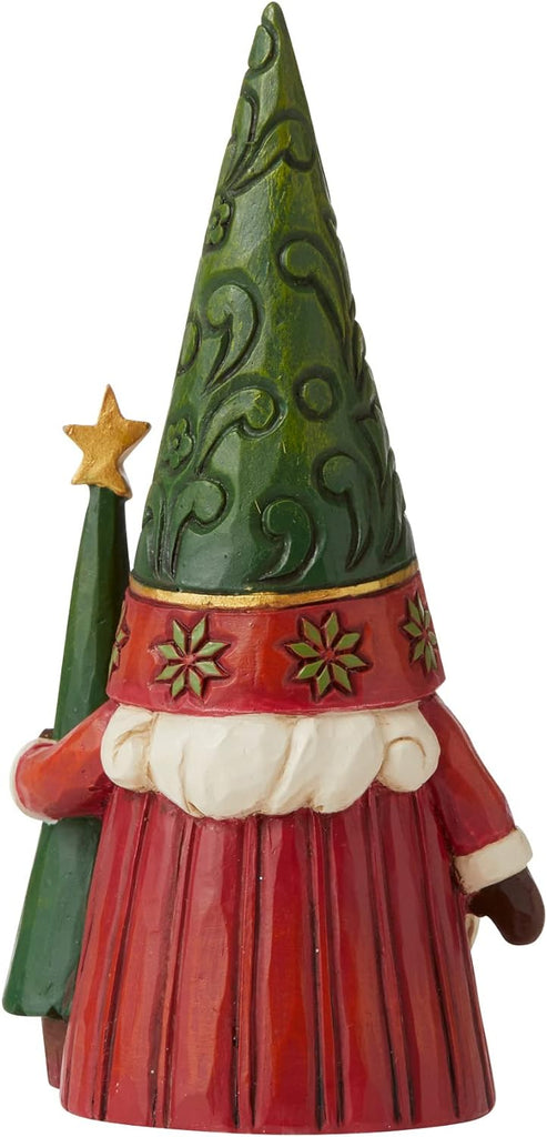 Jim Shore Heartwood Creek Christmas Gnome with Tree Figurine- Sparkle & Jade-SparkleAndJade.com GM24703 New
