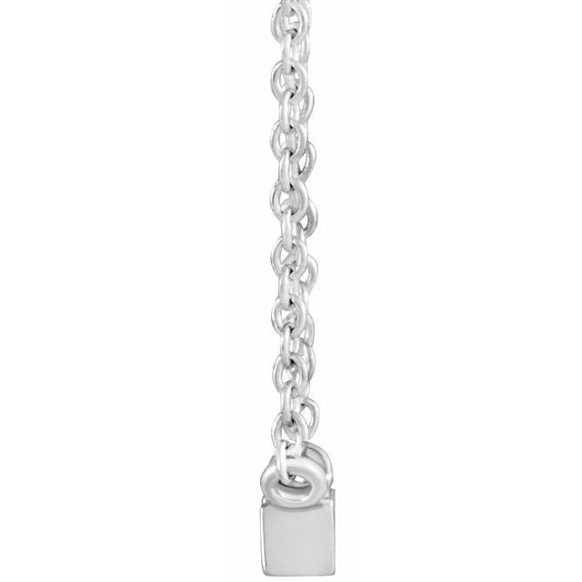 Natural Diamond Stackable Solitaire Necklace Adjustable 16-18" Series 88073- Sparkle & Jade-SparkleAndJade.com 