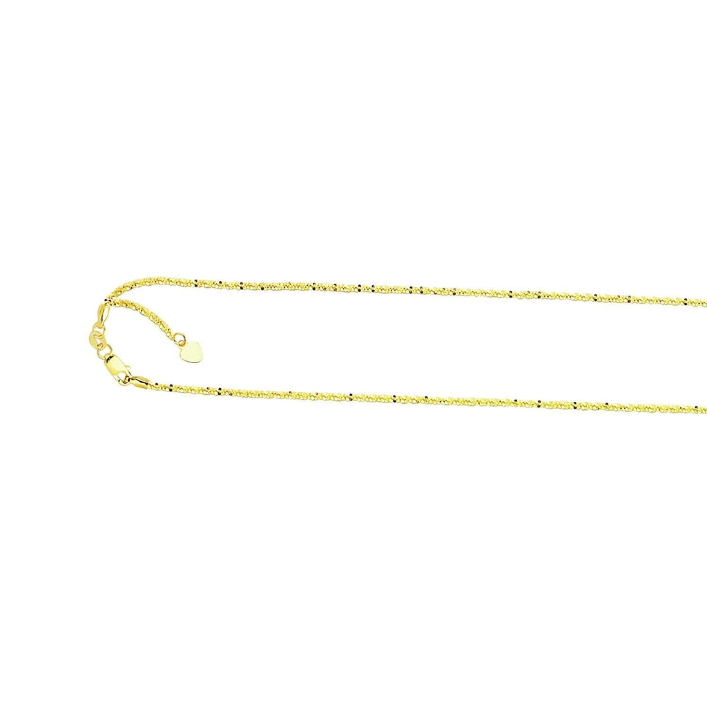 Adjustable 1.5mm Sparkle Chain Necklace- Sparkle & Jade-SparkleAndJade.com 