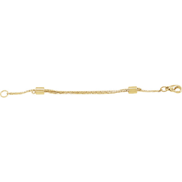 14k Gold Filled 1mm Necklace Extender Chain | Available Lengths 1, 2, 3,  4, 5, 6 | Extension Chain For Your Necklace, Bracelet, Anklet And Other