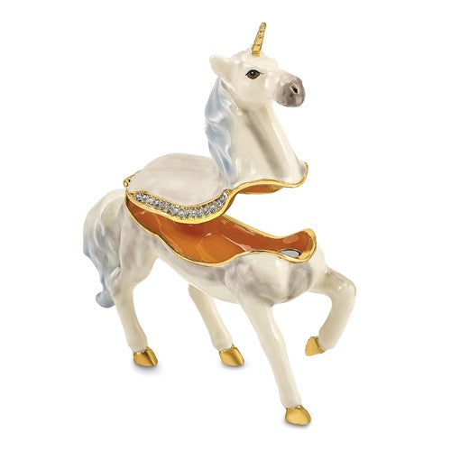 Bejeweled "Sunny" Enchanted Unicorn Trinket Box- Sparkle & Jade-SparkleAndJade.com BJ4047