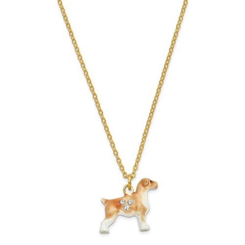 Bejeweled Tan Boxer Dog Trinket Box- Sparkle & Jade-SparkleAndJade.com BJ2165