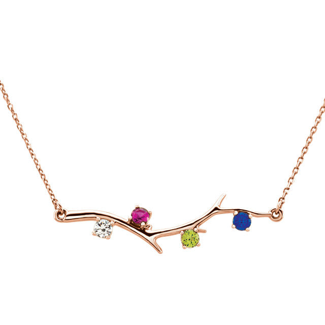Branch Mother's Family Birthstone Necklace- Sparkle & Jade-SparkleAndJade.com 86271