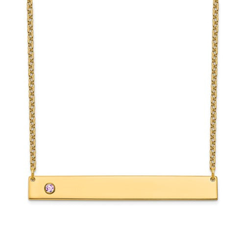 Crystal Birthstone 1 to 5 Bar Necklace- Sparkle & Jade-SparkleAndJade.com 