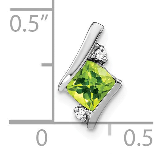 Cushion Cut Gemstone & Diamond Pendants- Sparkle & Jade-SparkleAndJade.com 