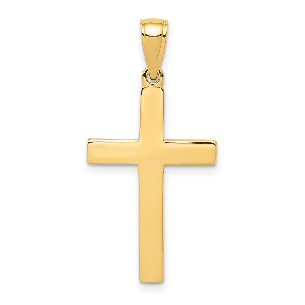 14k Yellow Gold Cross Pendant- Sparkle & Jade-SparkleAndJade.com 