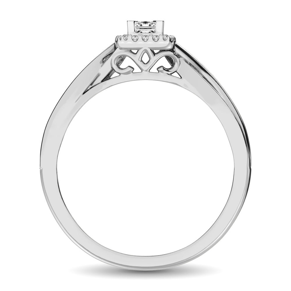 Diamond 1/6 Ct.Tw. Promise Ring in 10K White Gold- Sparkle & Jade-SparkleAndJade.com 61057W