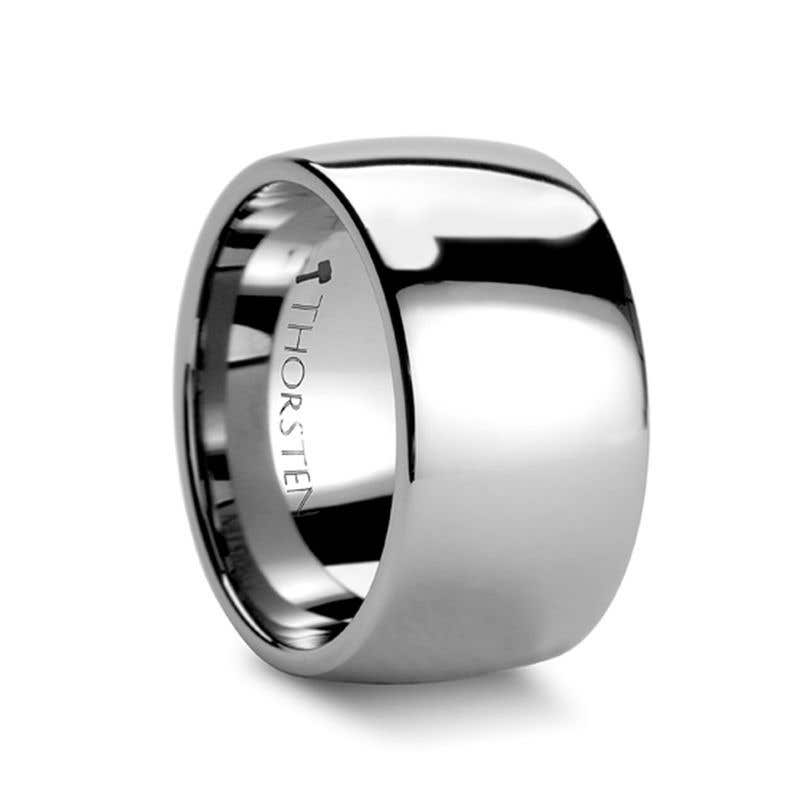 Domed Tungsten Carbide Ring - 2mm - 12mm - Dominus- Sparkle & Jade-SparkleAndJade.com W6126-DPB