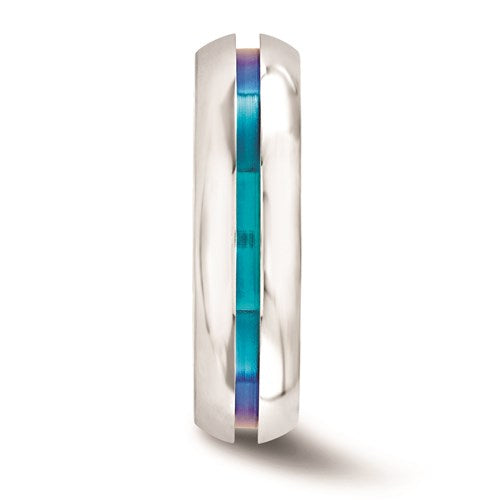 Edward Mirell Titanium Rainbow Anodized 6mm Band- Sparkle & Jade-SparkleAndJade.com 