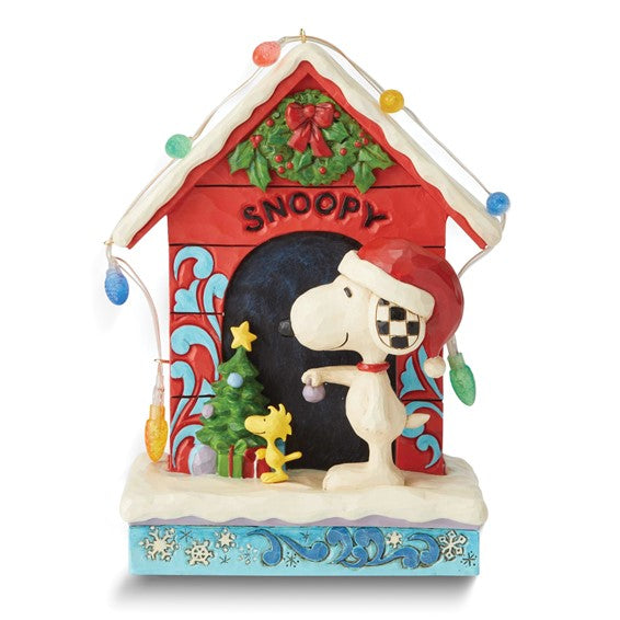 Peanuts by Jim Shore Snoopy Dog House Figurine- Sparkle & Jade-SparkleAndJade.com GM23351