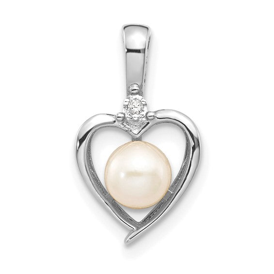 Gemstone and Diamond Heart Pendants- Sparkle & Jade-SparkleAndJade.com XBS459