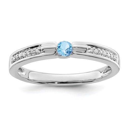 Genuine Diamond Mother's Family Birthstone Ring- Sparkle & Jade-SparkleAndJade.com XMRW43/1