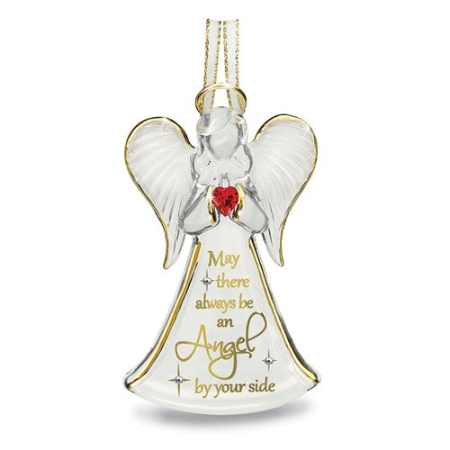 Glass Baron By Your Side Angel Glass Figurine Ornament- Sparkle & Jade-SparkleAndJade.com GM21630 W3 126-RCH