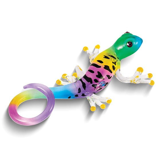 Glass Baron Gecko Island Gypsy Figurine- Sparkle & Jade-SparkleAndJade.com GM15143